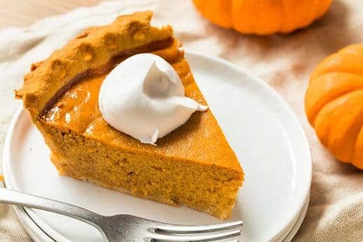 Sweet Homemade Thanksgiving Pumpkin Pie Ready to Eat